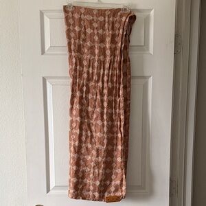 Wildbird Brown Diamond Pattern Linen Ring Sling